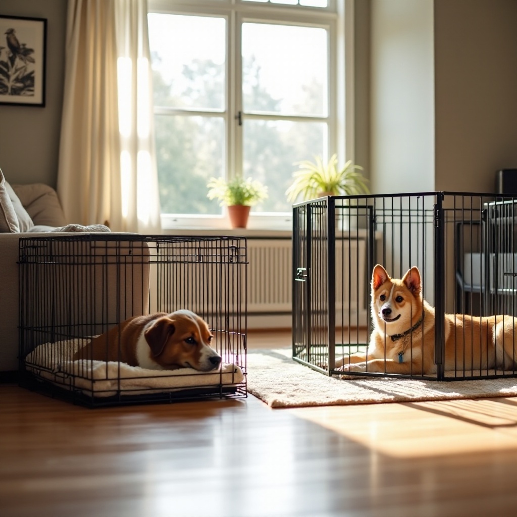 dog crate vs playpen