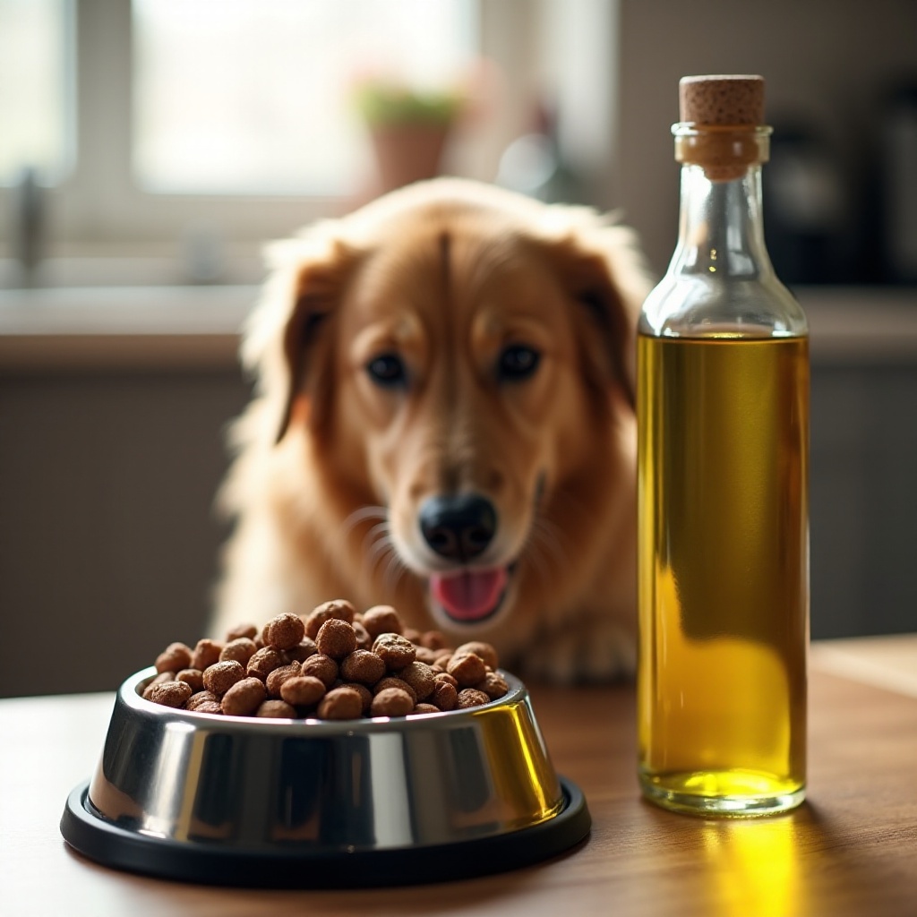 posso aggiungere olio d'oliva al cibo del mio cane