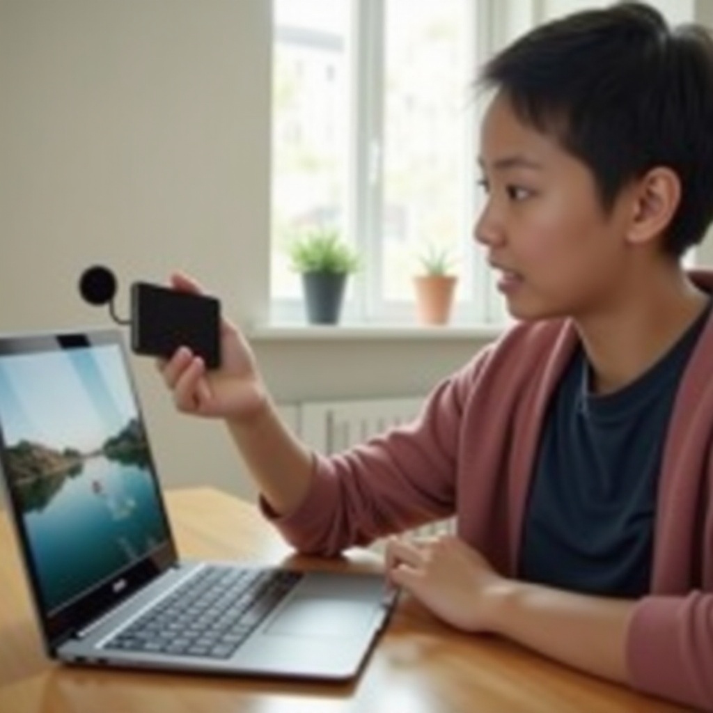 como transmitir de um telefone para um Chromebook