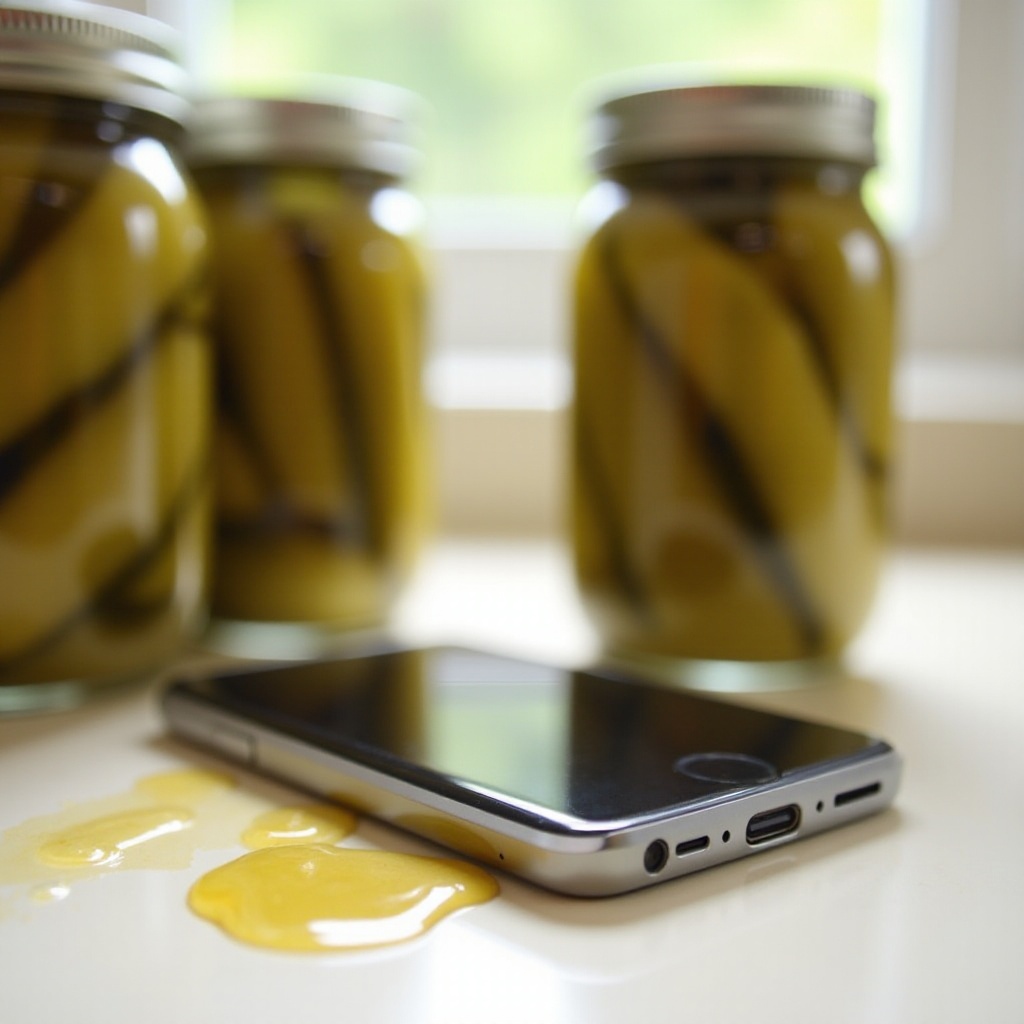 kuinka pahasti suolakurkkumehu vahingoittaisi puhelintasi