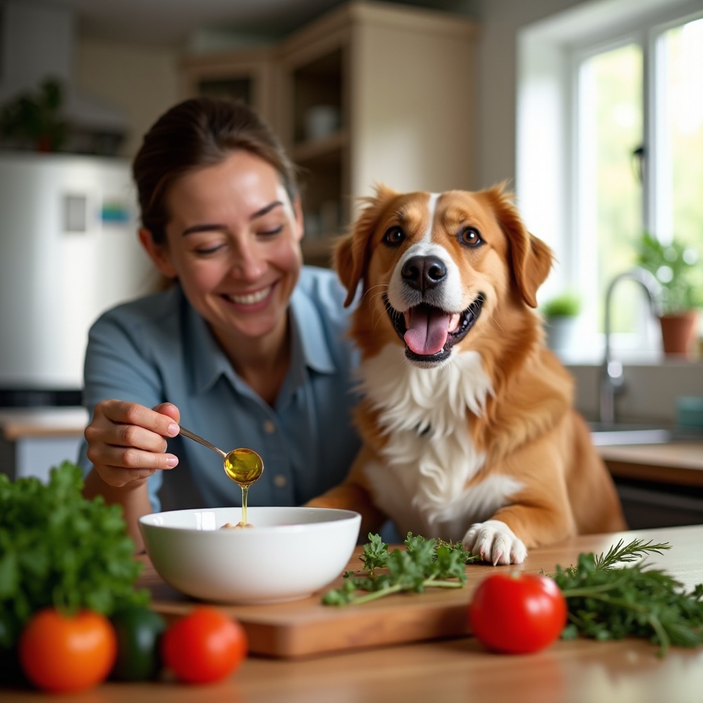 can i add olive oil to my dogs food