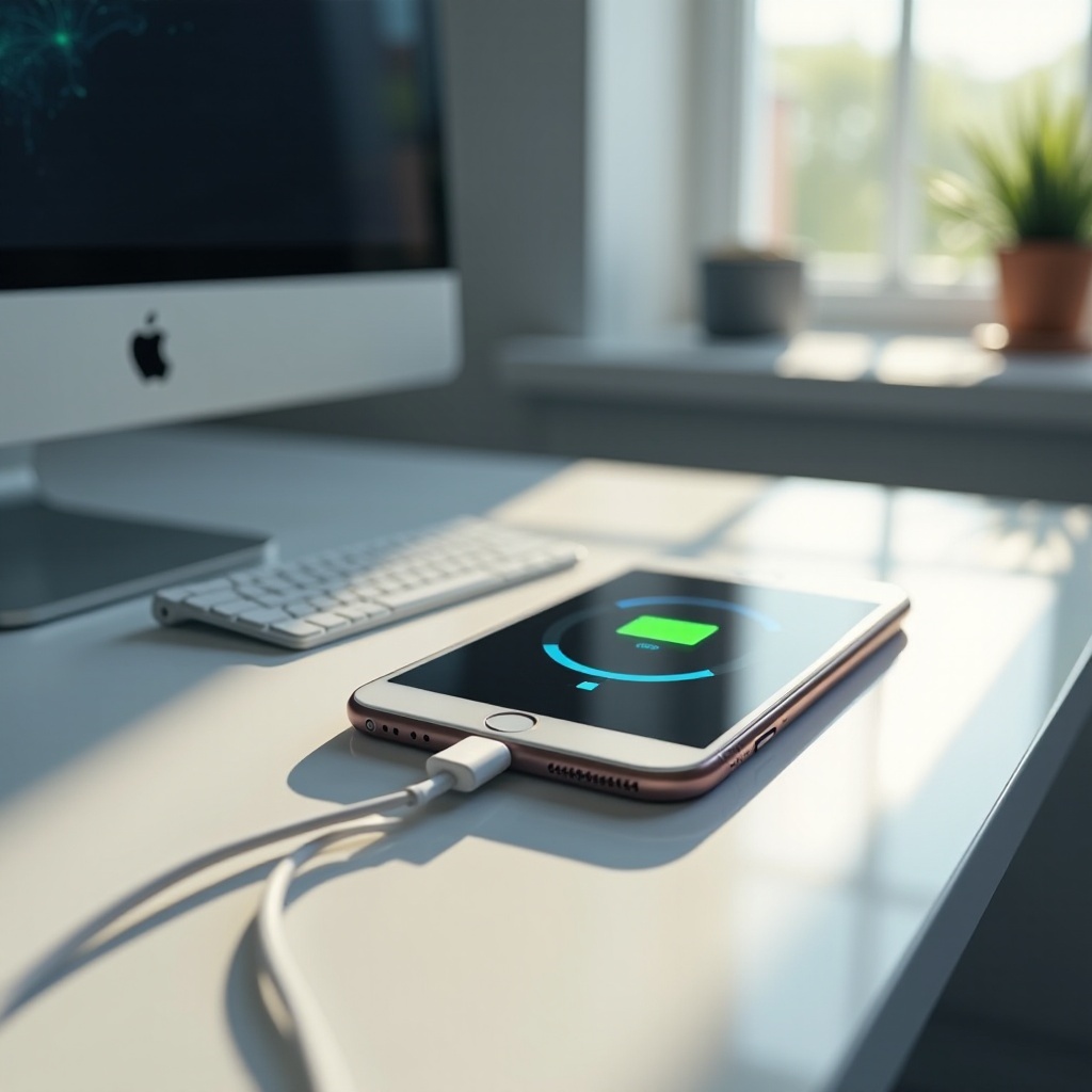 iPhone começa a carregar e depois para