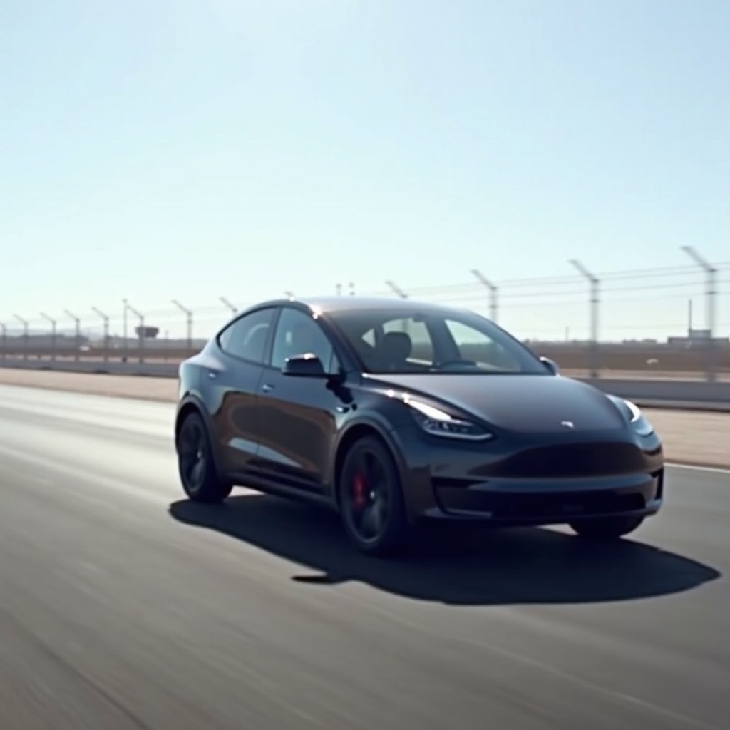 modèle y performance quart de mile