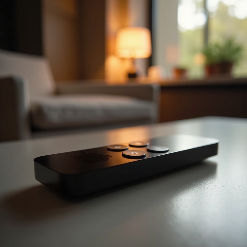 der Netzschalter der Apple TV-Fernbedienung ist abgefallen