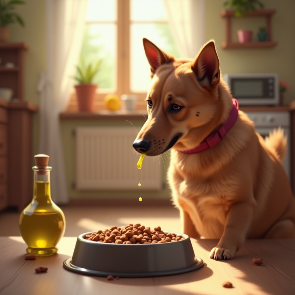 kann ich Olivenöl zum Futter meines Hundes hinzufügen